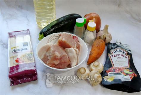 Лапша удон со свининой в соусе терияки — рецепт с фото пошагово