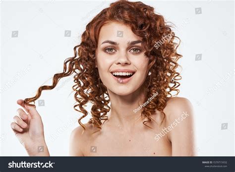 Naked Shoulders Curls Charm Health Beauty Stock Photo Shutterstock