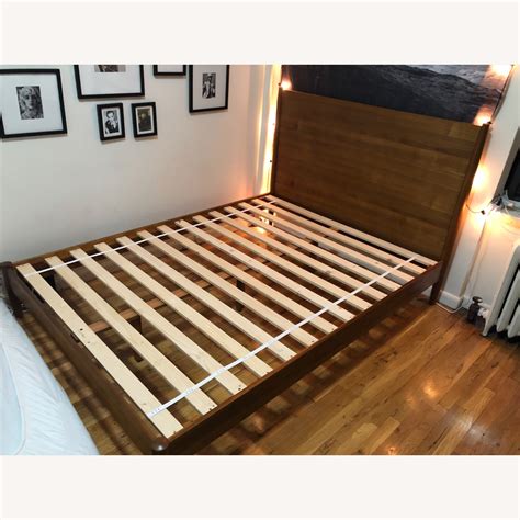 West Elm Mid Century Modern Queen Bed Aptdeco