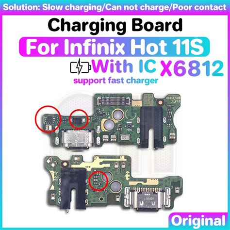 Usb Charging Charger Port Board For Infinix Hot S X With Ic Usb Port Ribbon Flex Cable