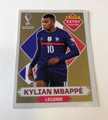 Figurinha Legend Extra Mbappé Ouro Copa Do Mundo Qatar 2022