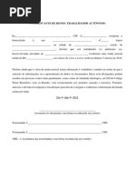 DECLARAÇÃO MODELO I Declaro para Os Devidos | PDF | Economias | Governo
