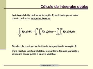 Integrales Dobles Ppt