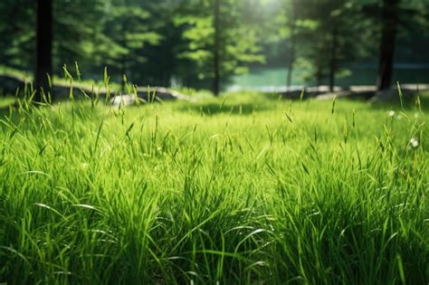Premium Ai Image Beautiful Green Grass