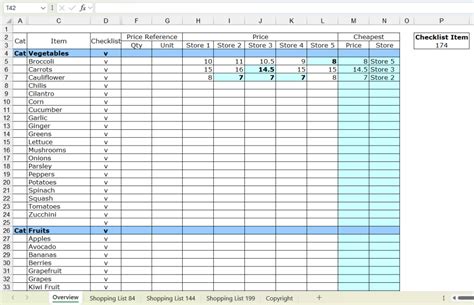 top   grocery list excel template ultimate guide