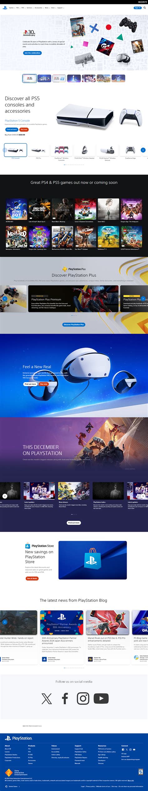 PlayStation in 2024 - Web Design Museum
