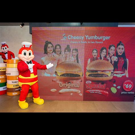 cheesy beefy    flavors jollibees cheesy yumburger levels