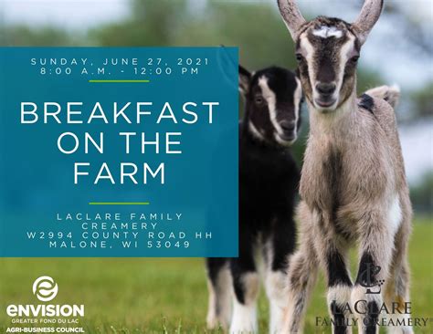 Fond du Lac Area Breakfast on the Farm - Envision Greater Fond du Lac