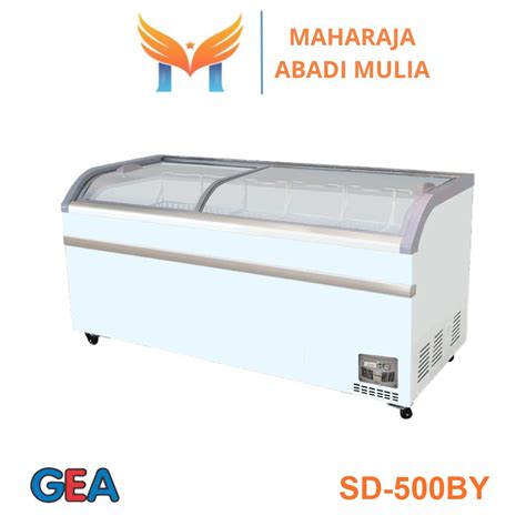 Jual Freezer Box Pintu Kaca Geser Gea Sd 500by Sliding Curve Glass