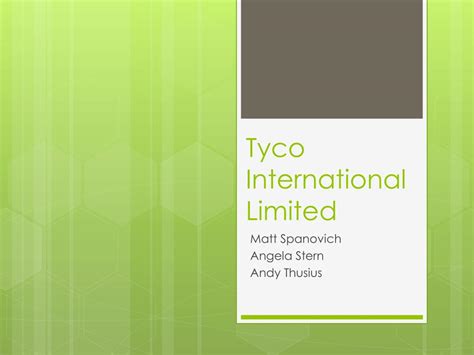 tyco international limited powerpoint