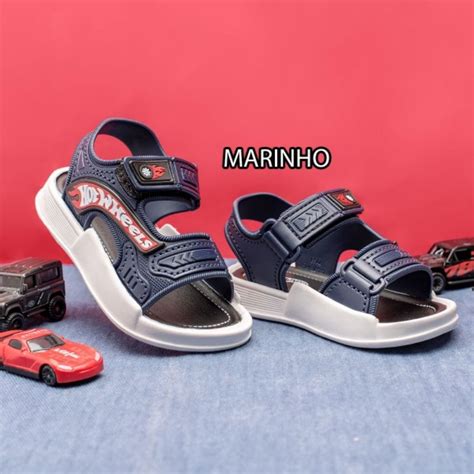 Sand Lia Papete Hot Wheels Menino Masculina Babuche Chinelo Vlecro Crian A Shopee Brasil