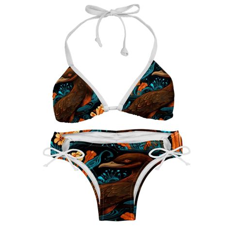 Platypus Swimwear Bikini Set With Detachable Sponge Adjustable Strap Two Pack For Beach