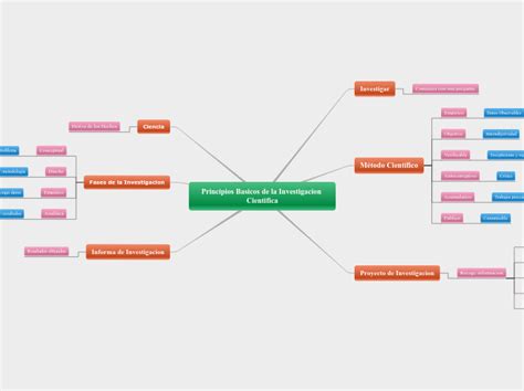 Principios Basicos De La Investigacion Cie Mind Map