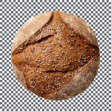 Premium Psd Freshly Baked Buckwheat Bread Loaf Isolated On