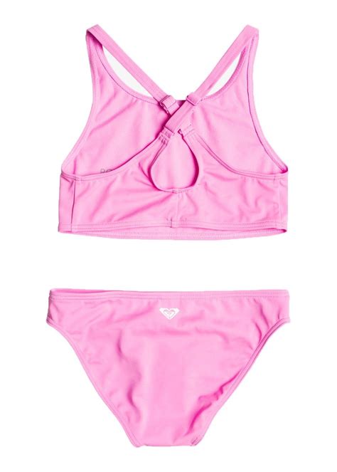 Roxy Girls Swim For Days Bikini Cyclamen