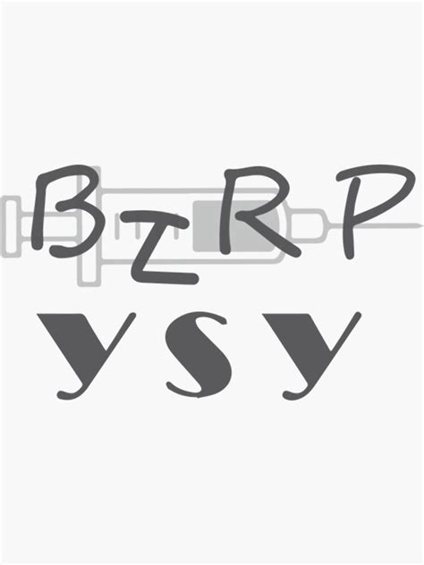 "bzrp" Sticker for Sale by GwynArnold | Redbubble