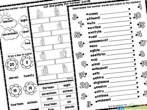 75 Numbers 1 20 English Esl Worksheets Pdf And Doc Worksheets Library