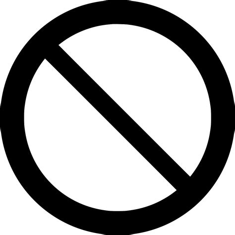 SVG > запрещено запрещенный нет знак - Свободное изображение и значок ...