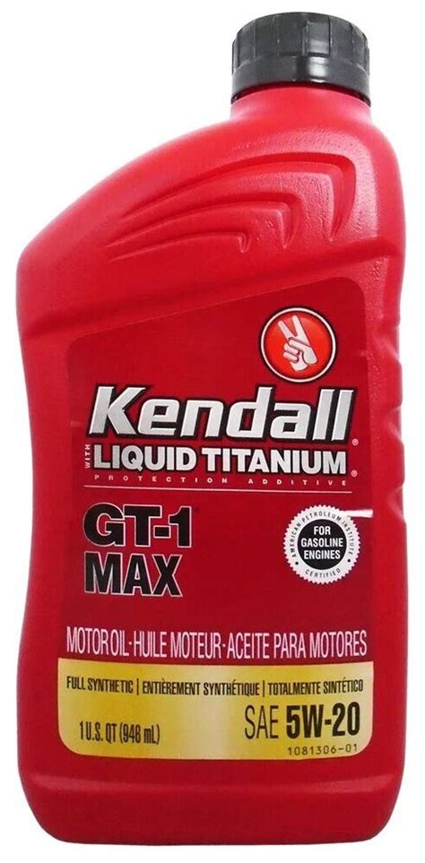 Синтетическое моторное масло Kendall GT-1 Max Full Synthetic Motor Oil ...