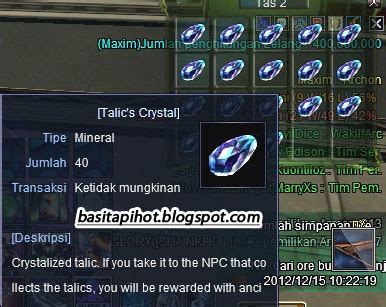 RF Online Gamming Info RF Kegunaan Talic Crystal Part 9