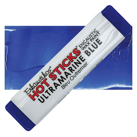 Enkaustikos Hot Sticks Encaustic Paints Ultramarine Blue 13 Ml Stick BLICK Art Materials