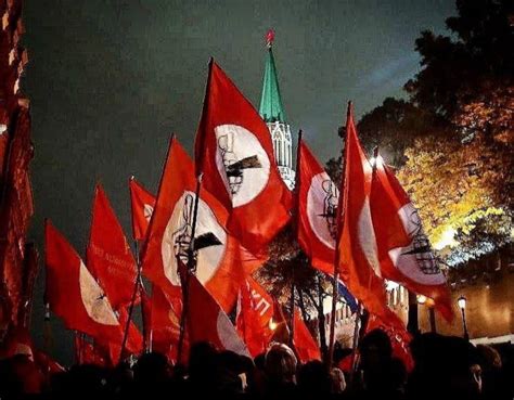 Нацбольские флаги на Красной площади