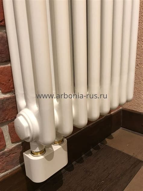 Вертикальный радиатор Arbonia 3180/08 N69 твв RAL 9016 с нижним ...