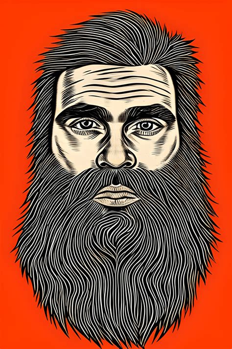Handsome Masculine Bearded Gay Man With Blond Hair And Realistic