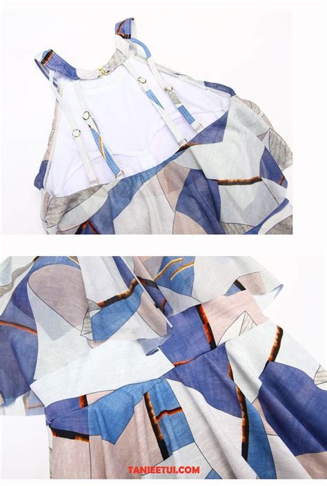 Bikini Damskie Cienkie Świeży Mały Bikini Flouncing Rodzaj Ubioru Stal Blau Sklep