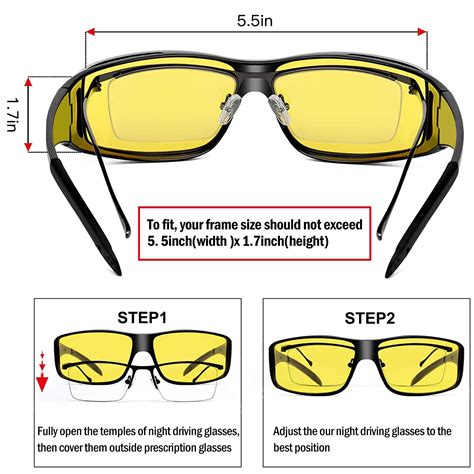 Buy AKSDESY Night Driving Glasses Anti Glare Night Vision Glasses HD