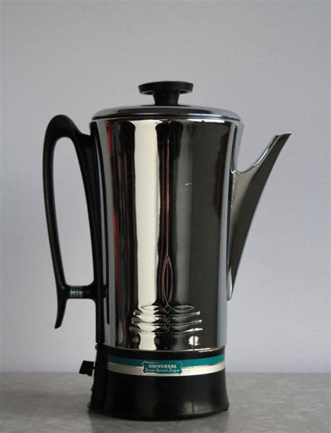 Vintage Coffeematic Percolator 1950s Coffee Pot Chrome