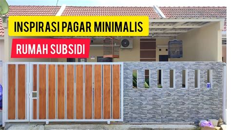 Pagar Rumah Minimalis Type 36 Batu Alam