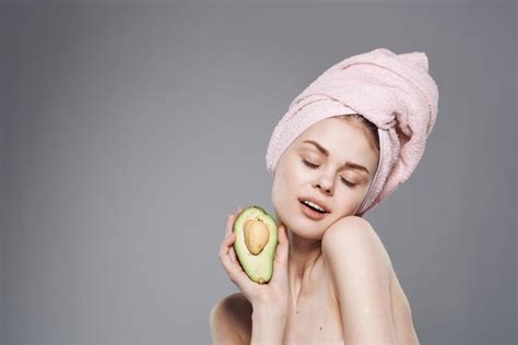 Premium Photo Cheerful Woman Naked Shoulders Healthy Skin Vitamins