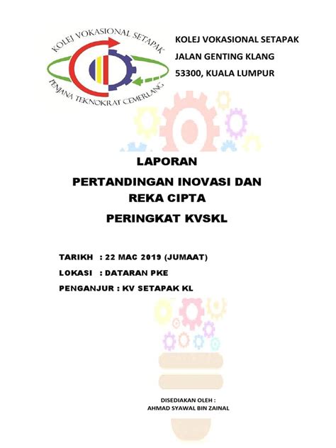 pertandingan inovasi kv setapak