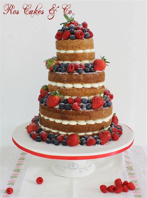 Naked Cake By Ros Cakes Co Pasteles Postres