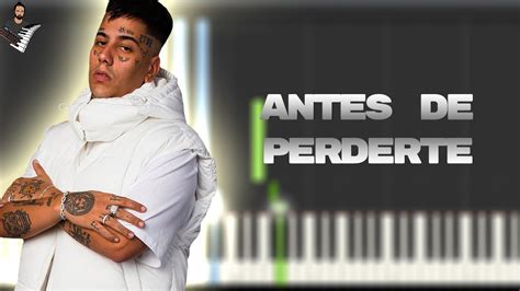 DUKI Antes De Perderte Instrumental Piano Tutorial Partitura