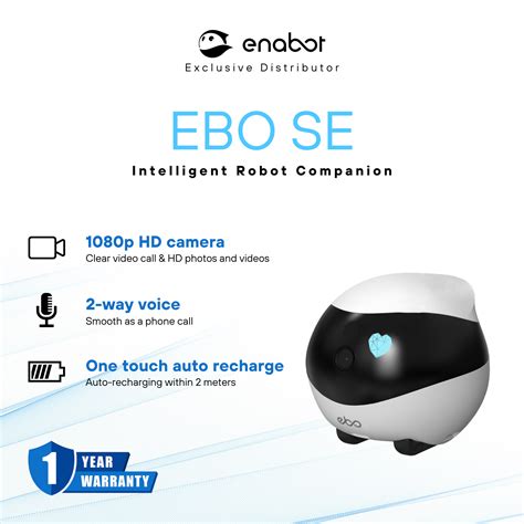 EBO SE Smart Home Moving Robot – Enabot Malaysia