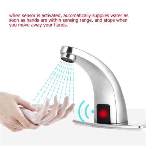 Electronic Automatic Sensor Touchless Sink Faucet Hands Free Tap Kit Motion Activated Bathroom