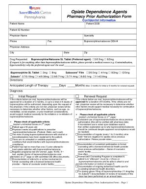 Prior Authorization Form Pharmacy AmeriHealth Caritas Fill And