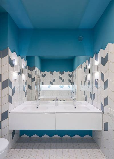 Цветная затирка для плитки в ванной: фото и идеи – белая плитка с ...