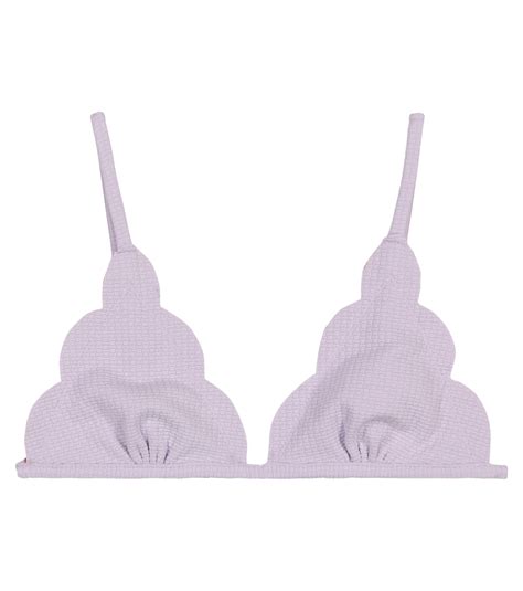 Fixed Triangle Reversible Bikini Top In Purple Marysia Bumby Mytheresa