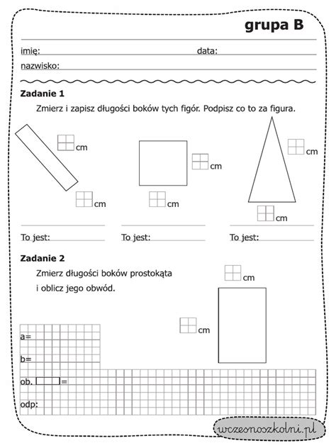Obliczanie Obwodu Figur Geometrycznych | PDF