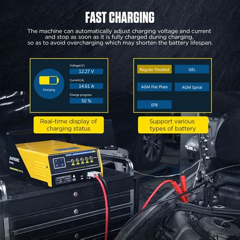 AUTOOL EM365 ECU Programming Power Supply Regulated Battery Charger ...