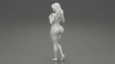 Sexy Girl Swimming Suit Beach Fashion Bikini D Model D Printable CGTrader