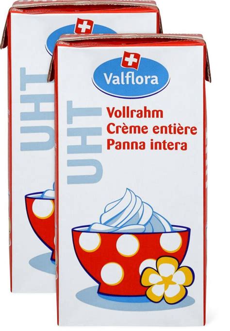 Valflora Vollrahm Uht Im Duo Pack Rabatt Migros Ab