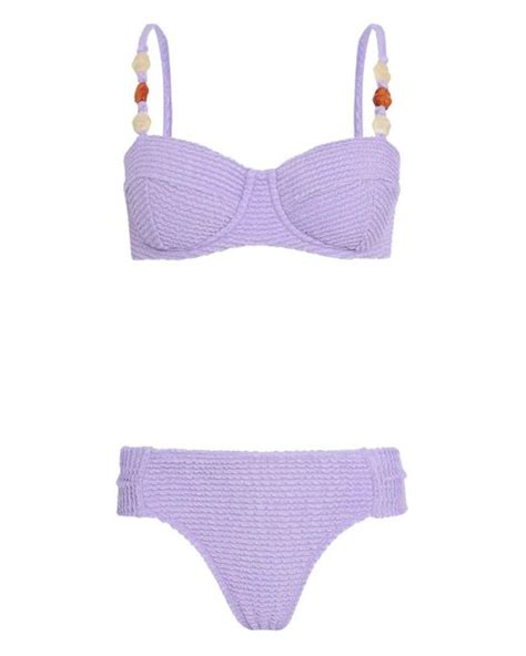 Brigitte Bardot Amira Bikini In Purple Lyst UK