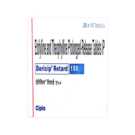 Dericip Retard 150mg Tablet 10 S Price Uses Side Effects Netmeds