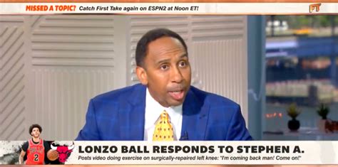 Yikes Stephen A Smith Responds To Lonzo Balls Video With Embarrassing Rant