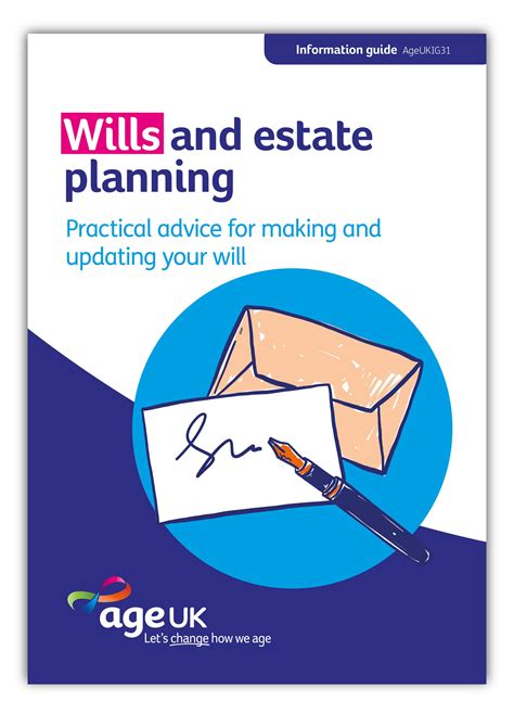 Wills and estate planning downloadable information guide | Age UK