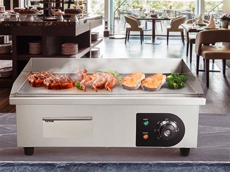 Vevor W Cm Commercial Electric Countertop Griddle Flat Top Grill Hot Plate Vevor Au